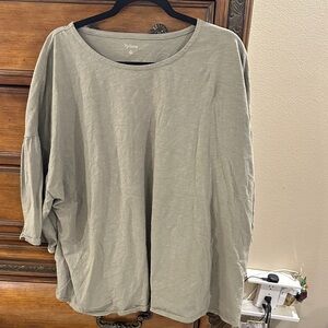 Byblos Women's Olive Long Sleeve Top